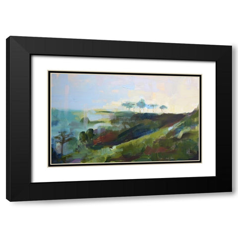 India No. 7 Black Modern Wood Framed Art Print with Double Matting by Moulton, Angela