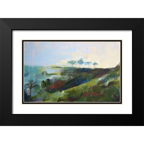 India No. 7 Black Modern Wood Framed Art Print with Double Matting by Moulton, Angela