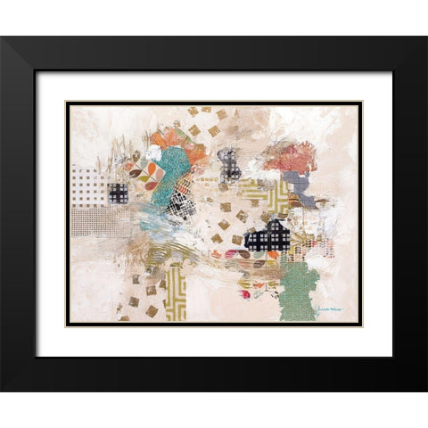 Materializing Black Modern Wood Framed Art Print with Double Matting by McCourt, Suzanne