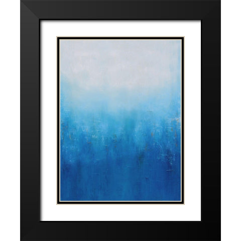Watershed Black Modern Wood Framed Art Print with Double Matting by Moehr, KR