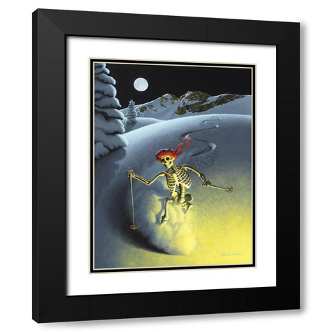 After Hours Black Modern Wood Framed Art Print with Double Matting by Miles, Chris