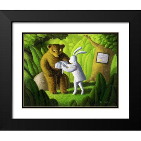 The Healer Black Modern Wood Framed Art Print with Double Matting by Miles, Chris