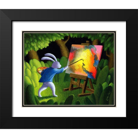 The Artist Black Modern Wood Framed Art Print with Double Matting by Miles, Chris