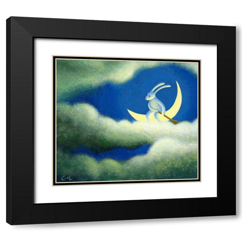 The Traveler Black Modern Wood Framed Art Print with Double Matting by Miles, Chris