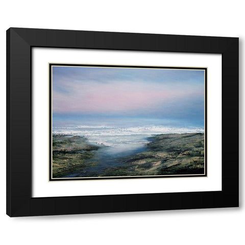 Soft Light No. 2 Black Modern Wood Framed Art Print with Double Matting by Mote, Michael