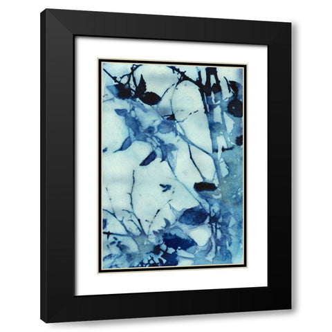 Abstraction Black Modern Wood Framed Art Print with Double Matting by McCurdy, Krista