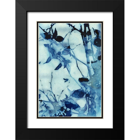 Abstraction Black Modern Wood Framed Art Print with Double Matting by McCurdy, Krista