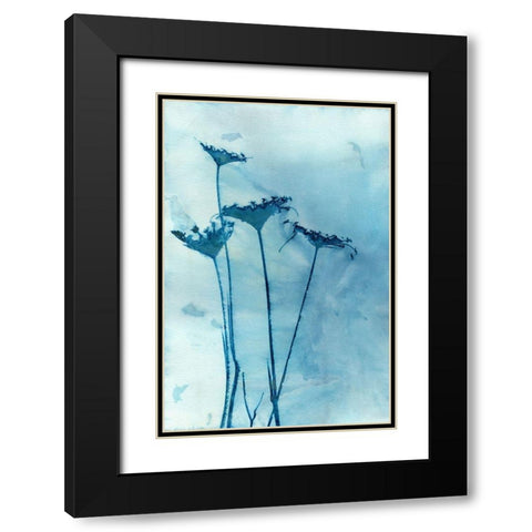Blue Anne Black Modern Wood Framed Art Print with Double Matting by McCurdy, Krista