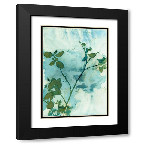 Leaves and Sky Black Modern Wood Framed Art Print with Double Matting by McCurdy, Krista