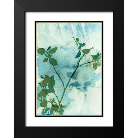 Leaves and Sky Black Modern Wood Framed Art Print with Double Matting by McCurdy, Krista
