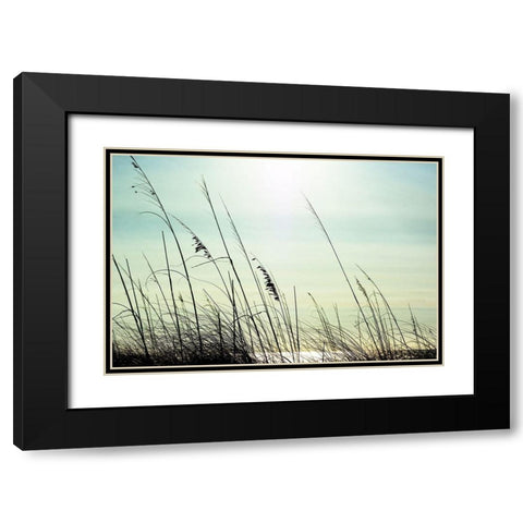 Coastal Black Modern Wood Framed Art Print with Double Matting by Marie, Dina