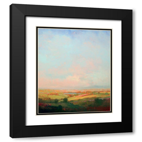 Summer Bliss Black Modern Wood Framed Art Print with Double Matting by McCarthy, William