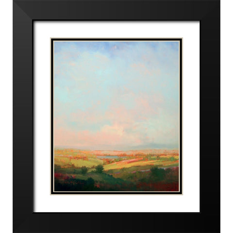 Summer Bliss Black Modern Wood Framed Art Print with Double Matting by McCarthy, William