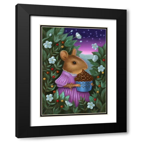 Beatrice Upon The Brink of Night Black Modern Wood Framed Art Print with Double Matting by Matarazzo, Gina