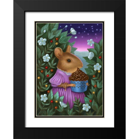 Beatrice Upon The Brink of Night Black Modern Wood Framed Art Print with Double Matting by Matarazzo, Gina