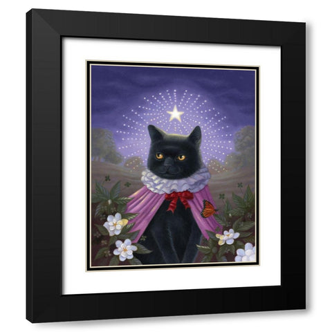 Her Charms Black Modern Wood Framed Art Print with Double Matting by Matarazzo, Gina