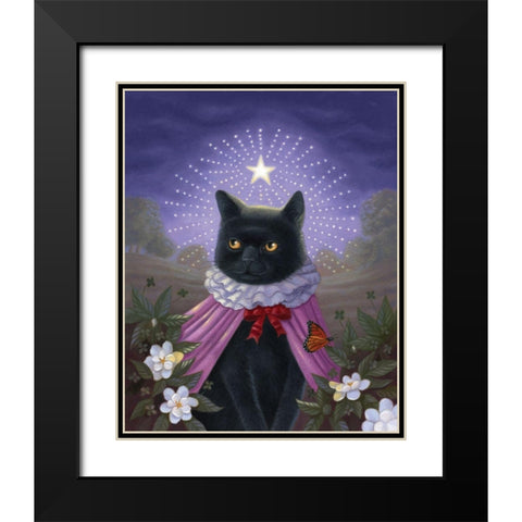 Her Charms Black Modern Wood Framed Art Print with Double Matting by Matarazzo, Gina