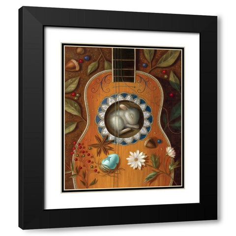 A Residence of Resonance Black Modern Wood Framed Art Print with Double Matting by Matarazzo, Gina