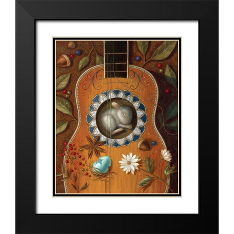 A Residence of Resonance Black Modern Wood Framed Art Print with Double Matting by Matarazzo, Gina