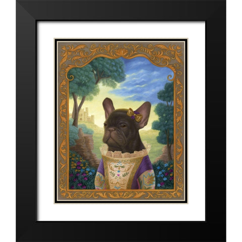 Henrietta in Her Wildest Dreams Black Modern Wood Framed Art Print with Double Matting by Matarazzo, Gina