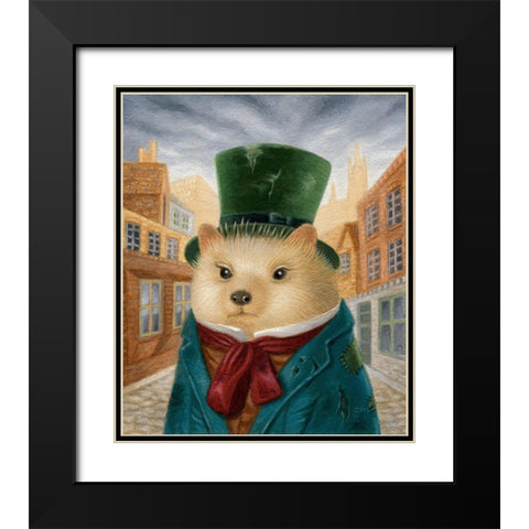 Smythe Black Modern Wood Framed Art Print with Double Matting by Matarazzo, Gina