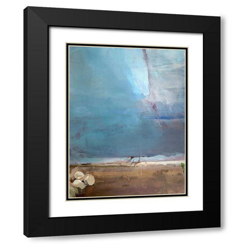 Invisible City Black Modern Wood Framed Art Print with Double Matting by Merino, Carmen
