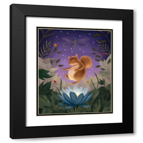 Ascension in Twilight Black Modern Wood Framed Art Print with Double Matting by Matarazzo, Gina