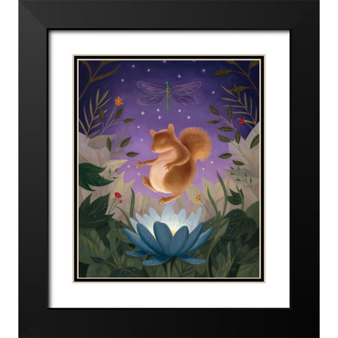 Ascension in Twilight Black Modern Wood Framed Art Print with Double Matting by Matarazzo, Gina