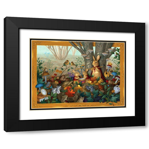 Her Majesty in The Afternoon Black Modern Wood Framed Art Print with Double Matting by Matarazzo, Gina