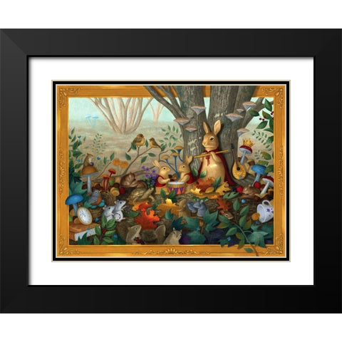 Her Majesty in The Afternoon Black Modern Wood Framed Art Print with Double Matting by Matarazzo, Gina