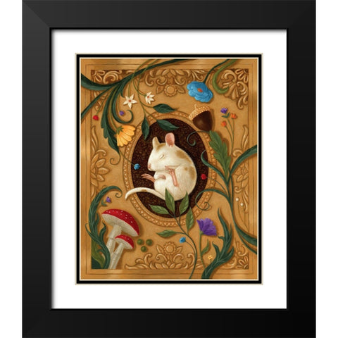 Sweet Slumber Black Modern Wood Framed Art Print with Double Matting by Matarazzo, Gina