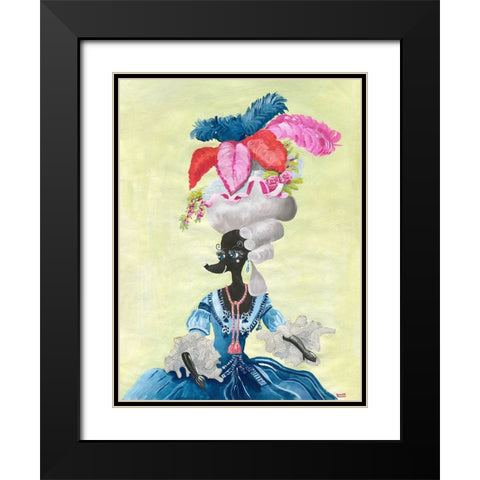 The Venetian Chiennale Calls! Black Modern Wood Framed Art Print with Double Matting by Marshall, Lucy