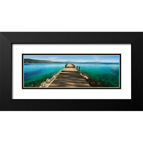 Hues of Blue Black Modern Wood Framed Art Print with Double Matting by Mikaels, Natalie