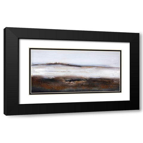 Over and Out Black Modern Wood Framed Art Print with Double Matting by Design Fabrikken