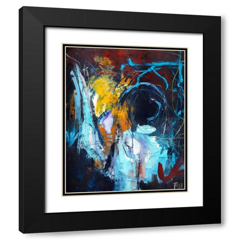 Eye of the Storm Black Modern Wood Framed Art Print with Double Matting by Design Fabrikken