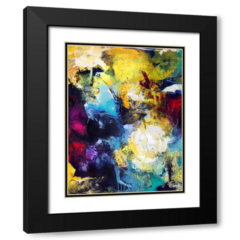 Treasure Hunt Black Modern Wood Framed Art Print with Double Matting by Design Fabrikken