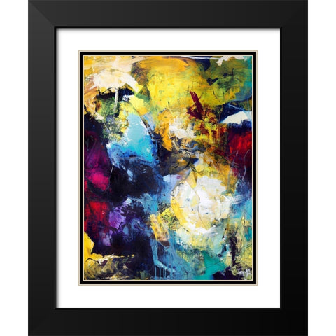 Treasure Hunt Black Modern Wood Framed Art Print with Double Matting by Design Fabrikken