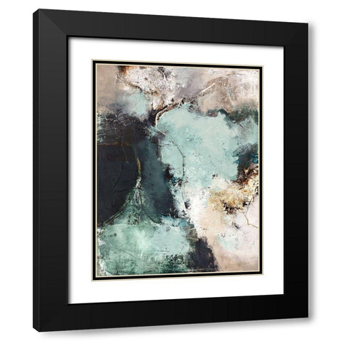 Great Green Black Modern Wood Framed Art Print with Double Matting by Design Fabrikken