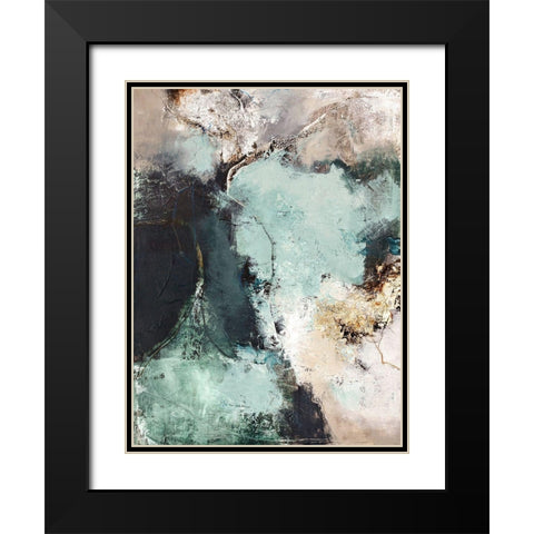 Great Green Black Modern Wood Framed Art Print with Double Matting by Design Fabrikken