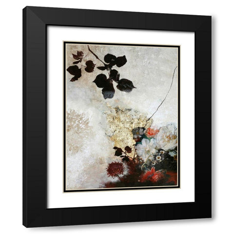 Still Life 3 Black Modern Wood Framed Art Print with Double Matting by Design Fabrikken
