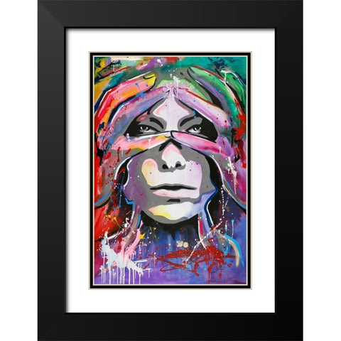 Soon 3 Black Modern Wood Framed Art Print with Double Matting by Design Fabrikken