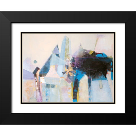Spinning Mill 1 Black Modern Wood Framed Art Print with Double Matting by Design Fabrikken