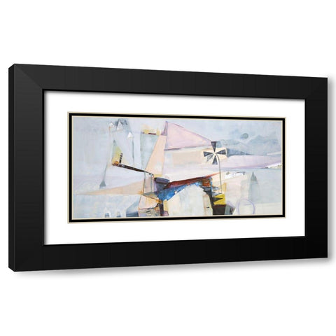 Spinning Mill 2 Black Modern Wood Framed Art Print with Double Matting by Design Fabrikken