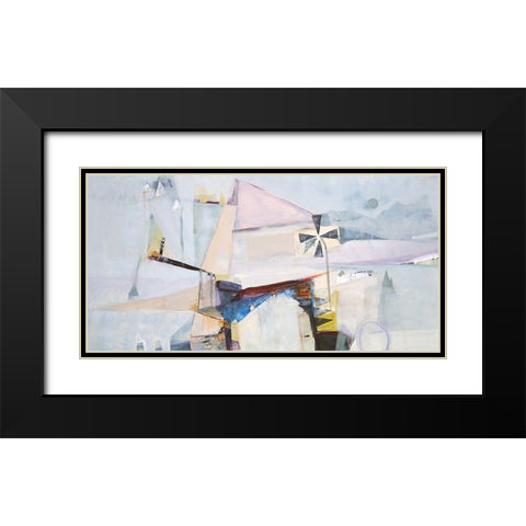 Spinning Mill 2 Black Modern Wood Framed Art Print with Double Matting by Design Fabrikken