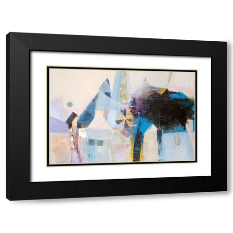 Spinning Mill 1 Black Modern Wood Framed Art Print with Double Matting by Design Fabrikken