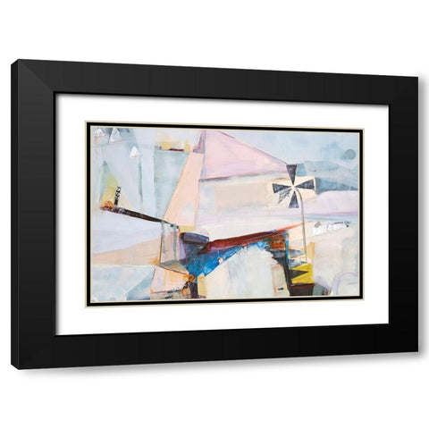 Spinning Mill 2 Black Modern Wood Framed Art Print with Double Matting by Design Fabrikken