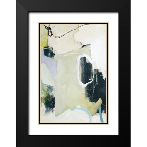 Art Remix 1 Black Modern Wood Framed Art Print with Double Matting by Design Fabrikken