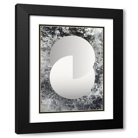 Entwined Black Modern Wood Framed Art Print with Double Matting by Design Fabrikken