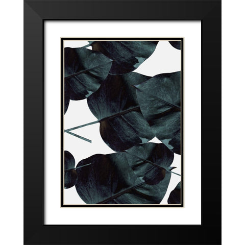 Tropic Sensation Black Modern Wood Framed Art Print with Double Matting by Design Fabrikken