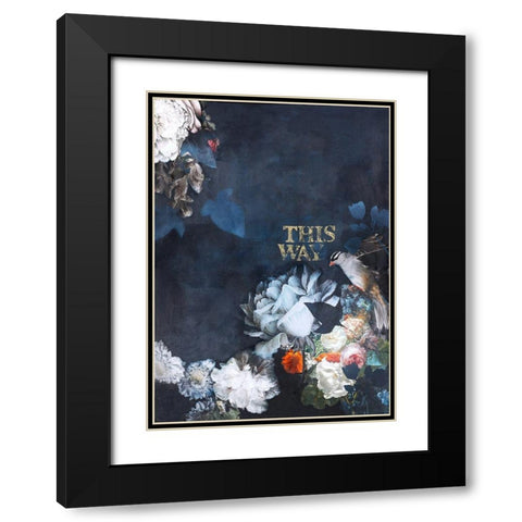 Haute Couture 4 Black Modern Wood Framed Art Print with Double Matting by Design Fabrikken